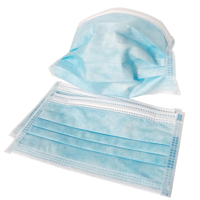 BFE99% PFE93% 三層成人口罩50個(非獨立包裝) Disposable 3 ply non-woven face mask with earloop