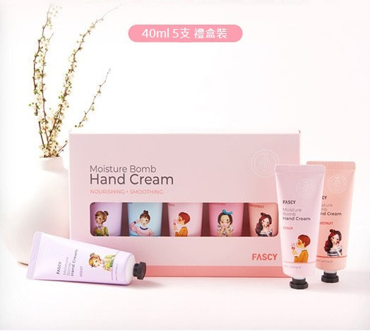 韓國 Fascy 滋潤型護手霜禮盒裝(40mlx5支)