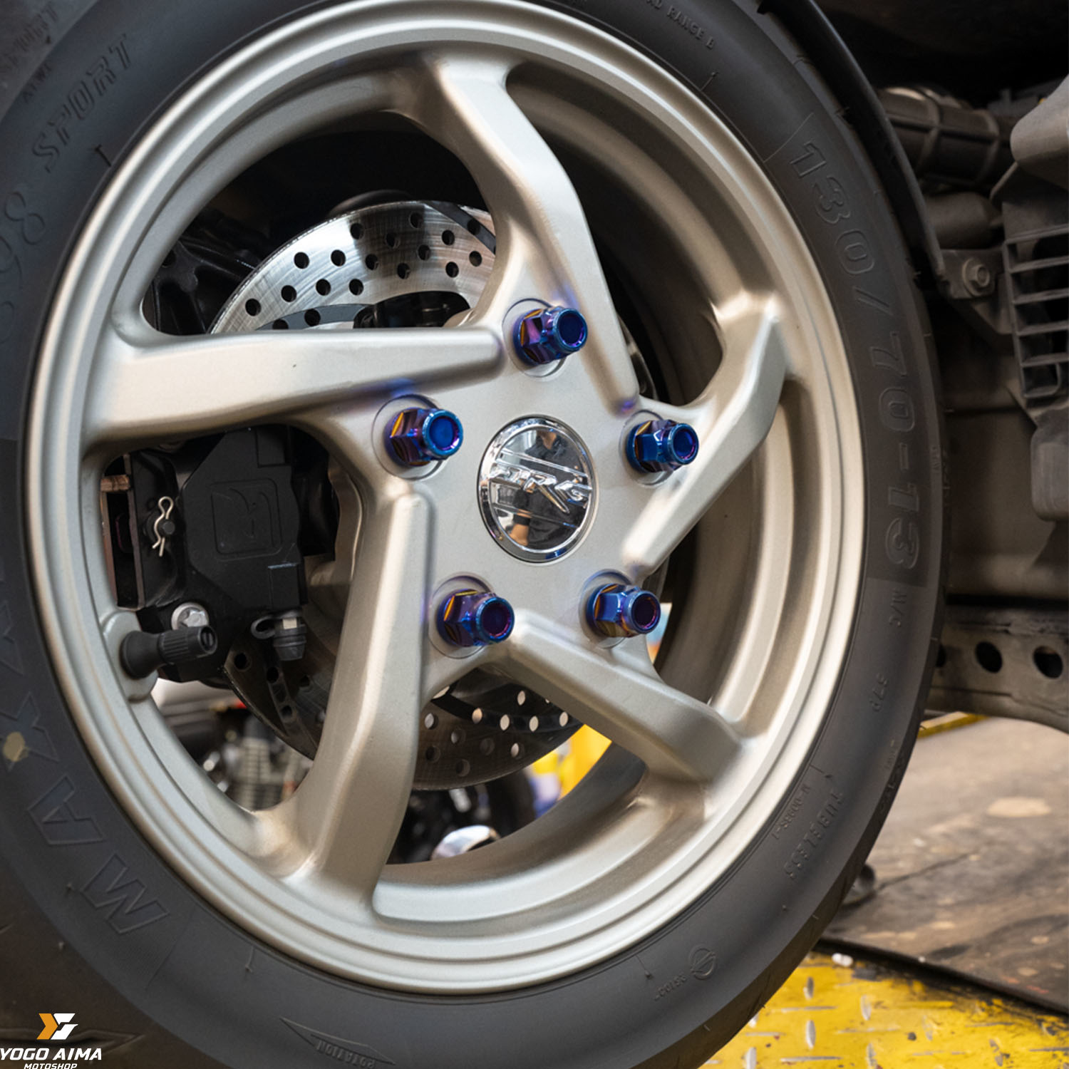 DRG 後輪鍍鈦螺帽