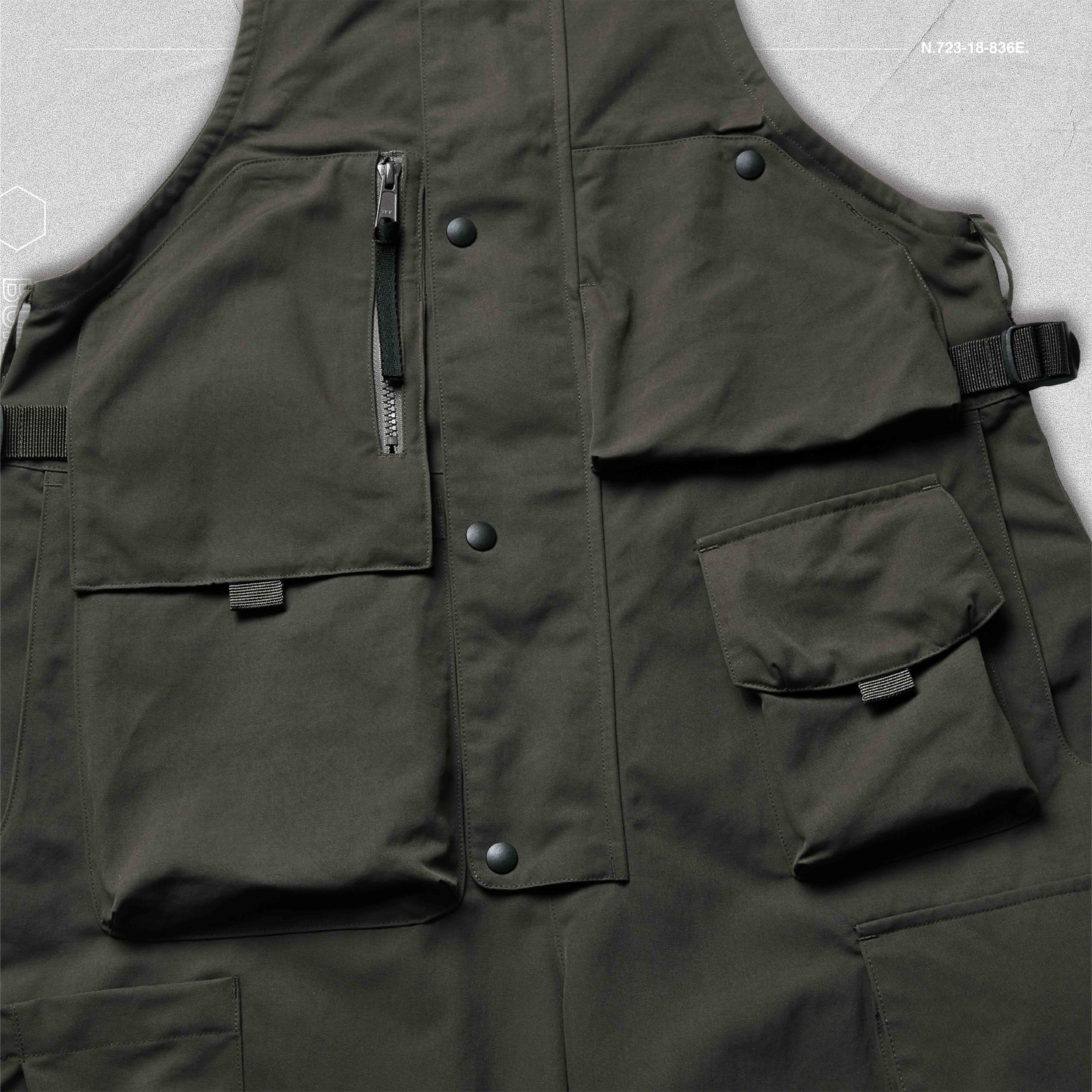 VT-03 Multi-Pocket Utility Dungarees - Asphalt