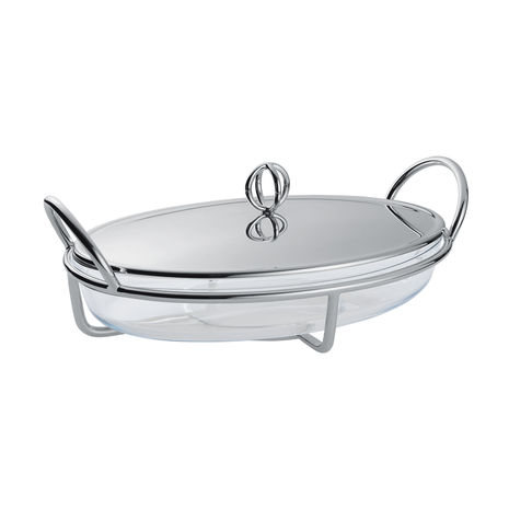 OVAL GRATIN DISH WITH COVER