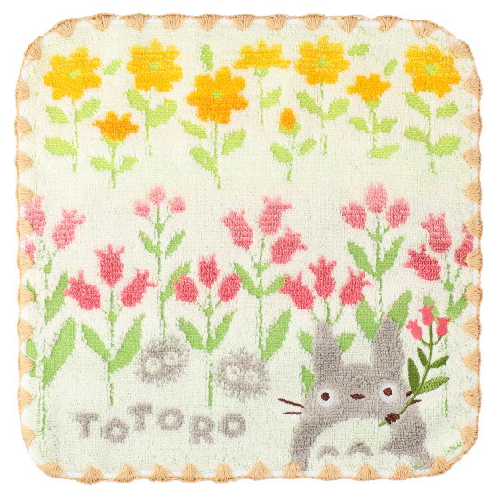 迷你毛巾 龍貓 野花