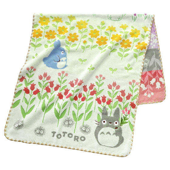 浴巾 龍貓 野花