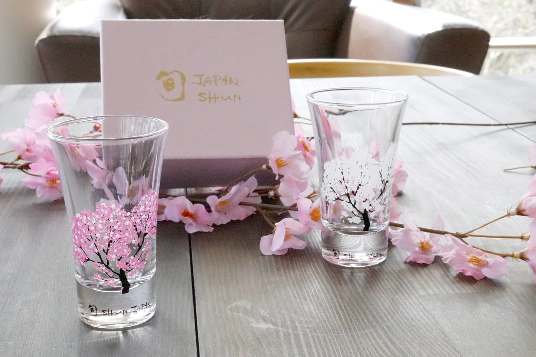 丸モ高木陶器櫻花感溫玻璃酒杯套裝| 酒蛙Sakewa | 日本酒專門店