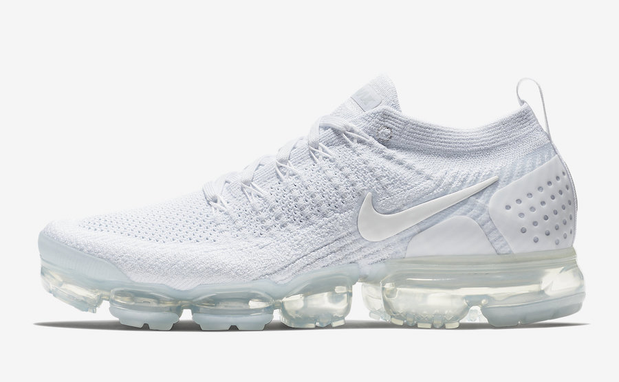 nike air vapormax flyknit 2 white vast grey