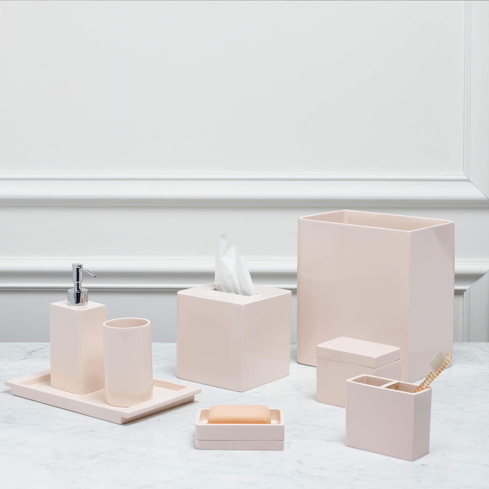 時尚粉橘系列 衛浴用品