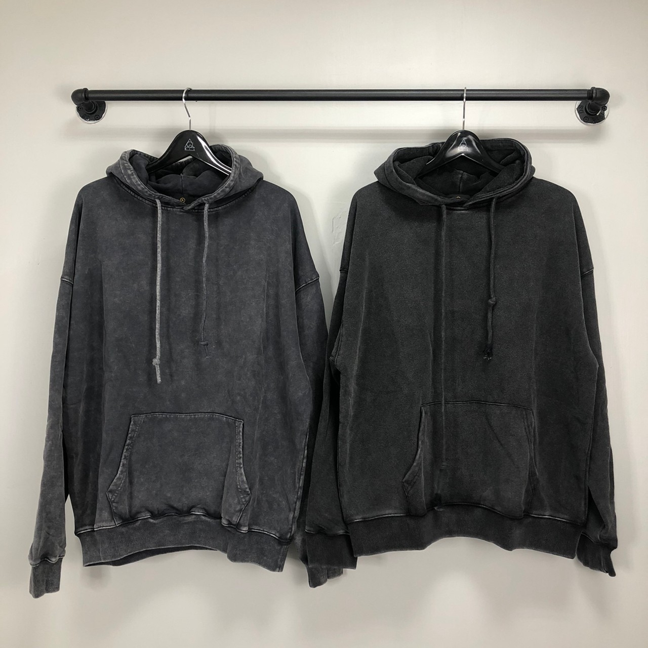 JP 蠟染水洗 寬鬆 連帽衛衣 帽TEE