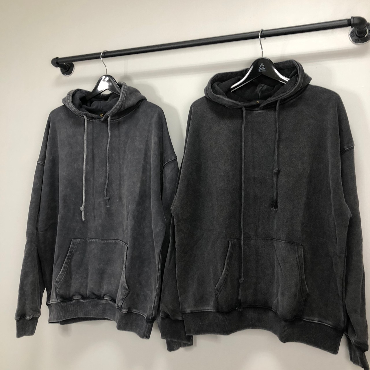 JP 蠟染水洗 寬鬆 連帽衛衣 帽TEE