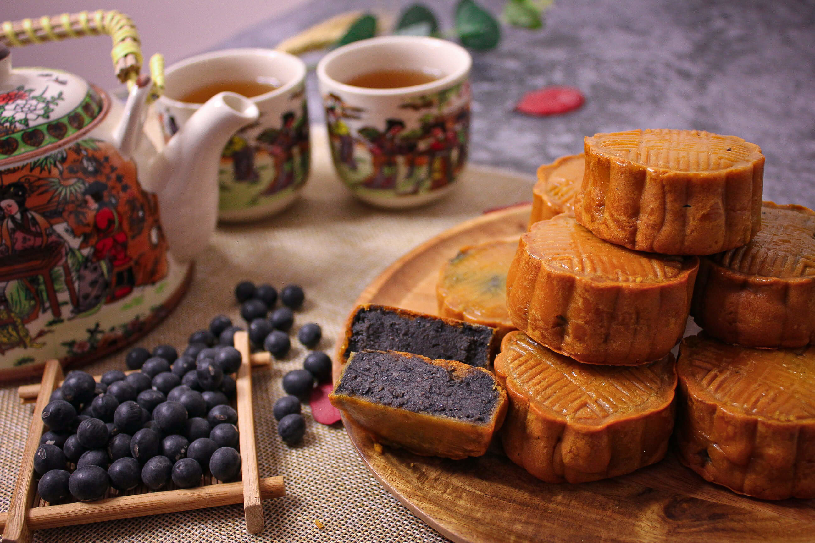 竹炭黑豆沙月餅,月餅,黑豆,豆沙,食譜,做法,自家製,diy,低筋面粉,竹炭黑豆,煮餸