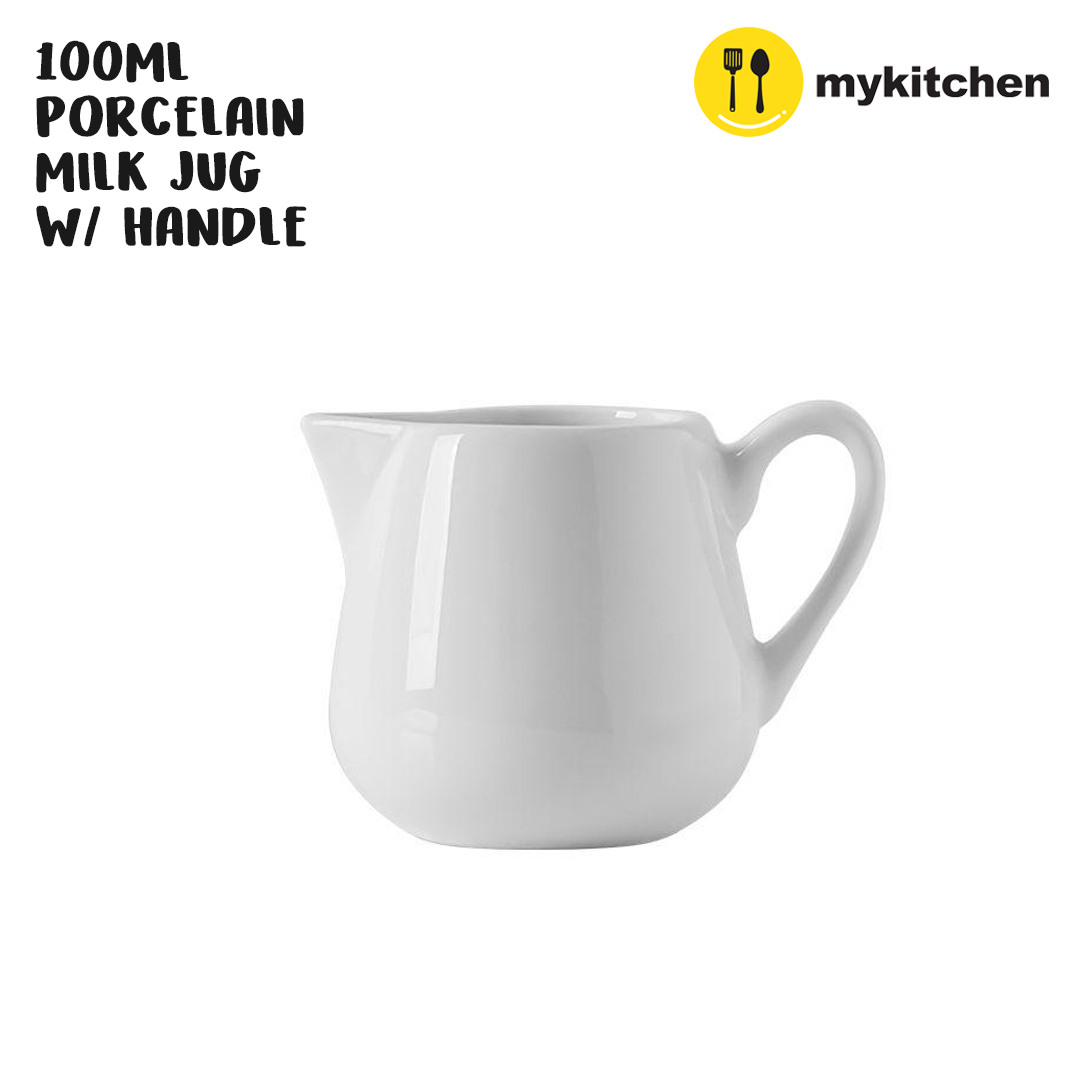 [MY KITCHEN] 100ml 2oz White Porcelain Mini Milk Jug Sa