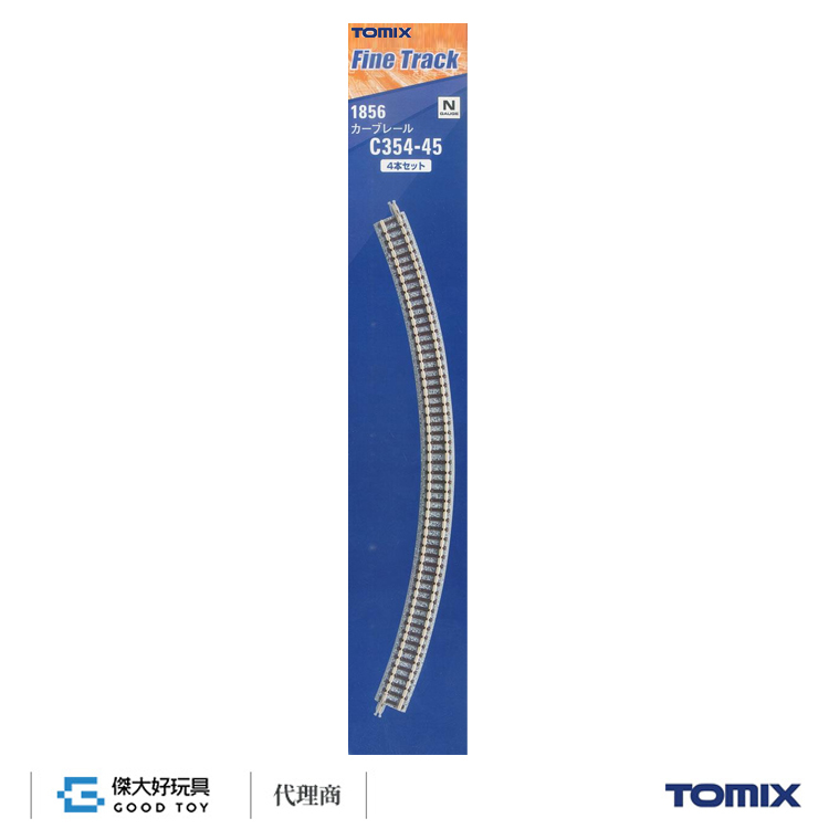 TOMIX 1856 彎軌 C354-45(F) (4入) 木枕