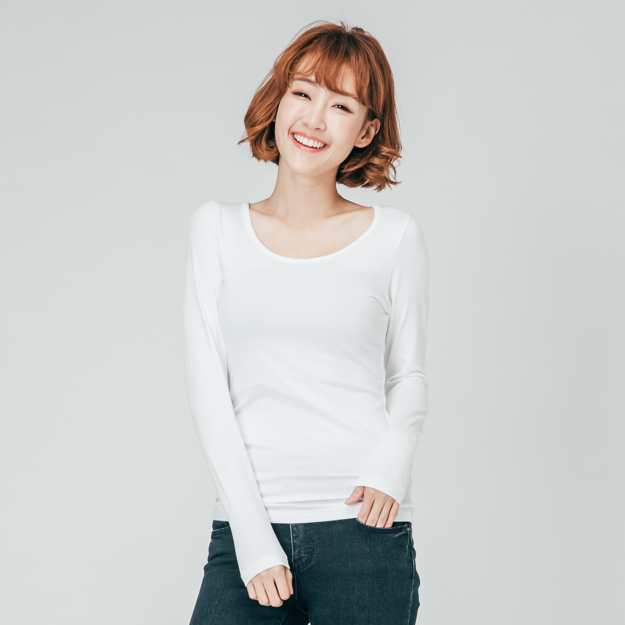 Thermal Underwear 薄暖衣 女U領