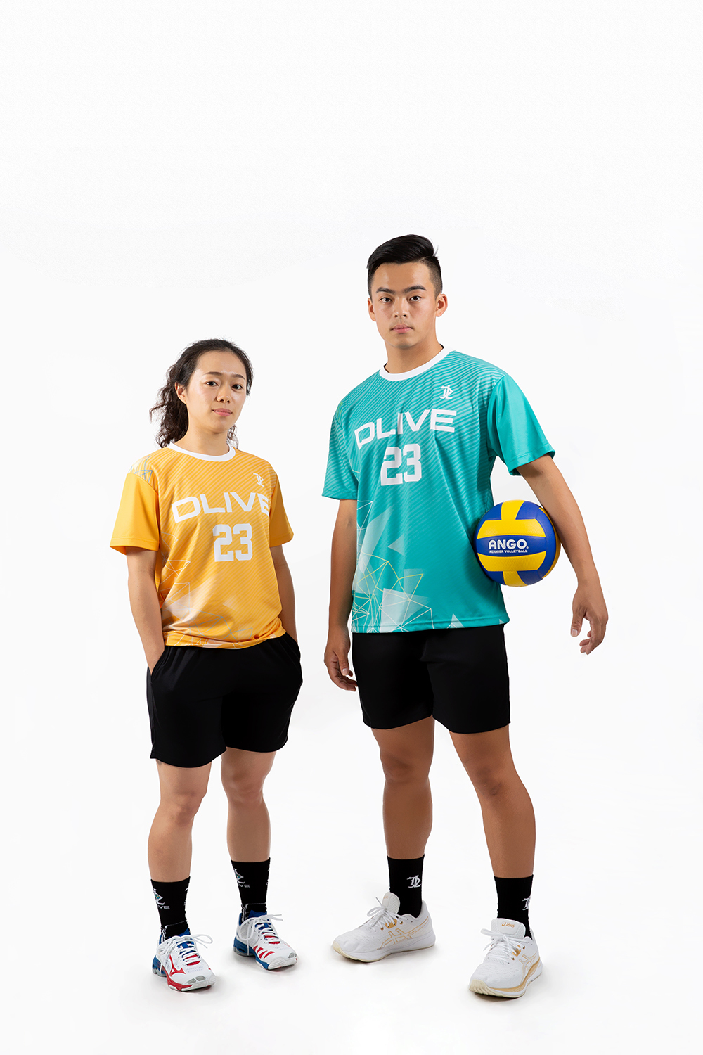 昇華圓領排球服 - 斜對角