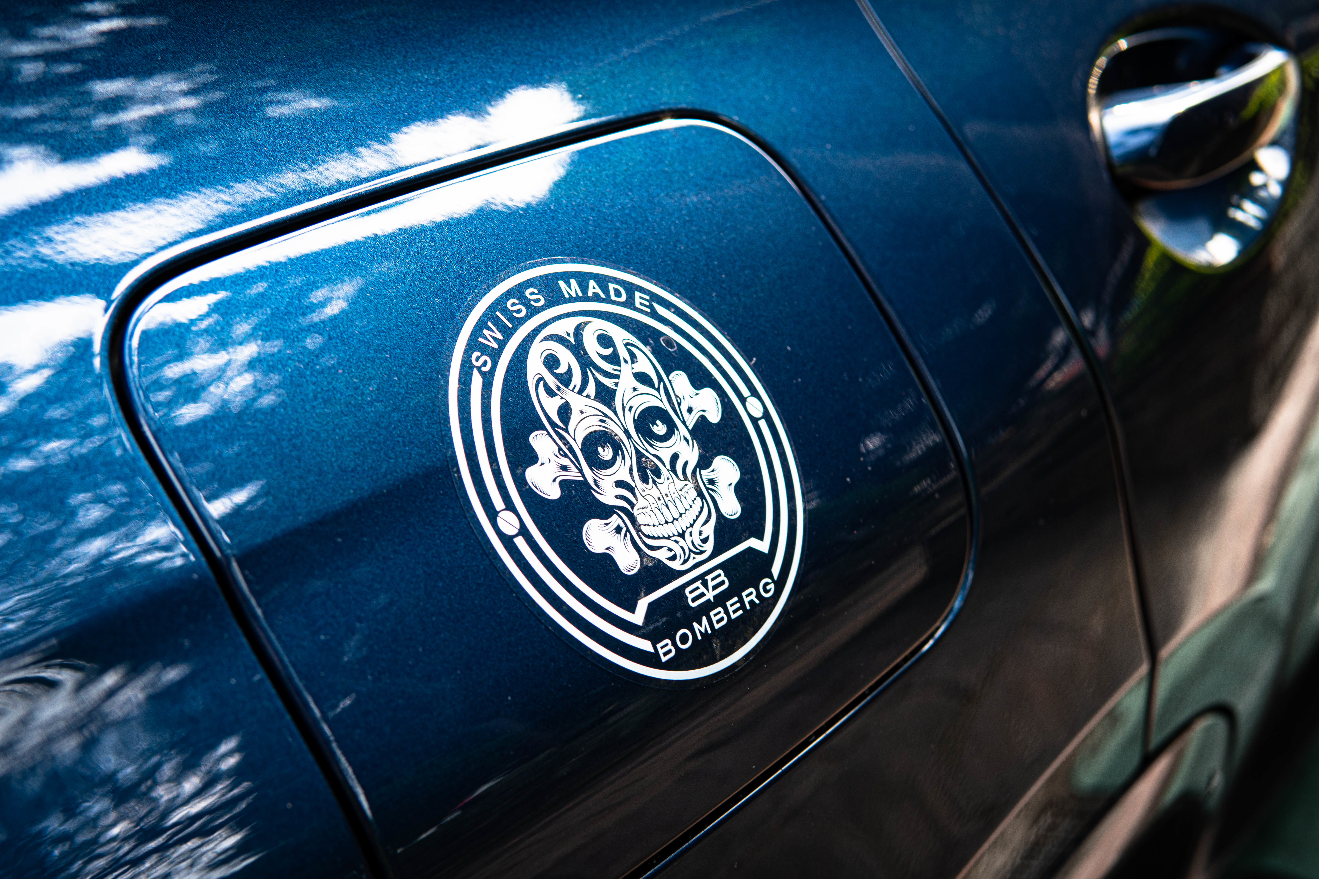 【免運】BOMBERG  獨家設計 UV直噴 骷髏車貼  (1組 2入)