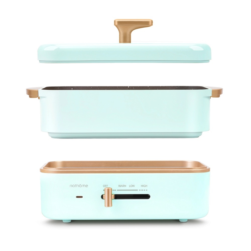 Nathome 迷你多功能料理鍋│首批加送價值$198的丸子盤及煎盤 及 即享有折扣優惠(結帳時會自動打折)│一鍋多用，能煮、能煎、能炒，滿足你的烹飪需求│設有會員優惠價(會員登入結帳時自動減價) 2個優惠可以一齊使用