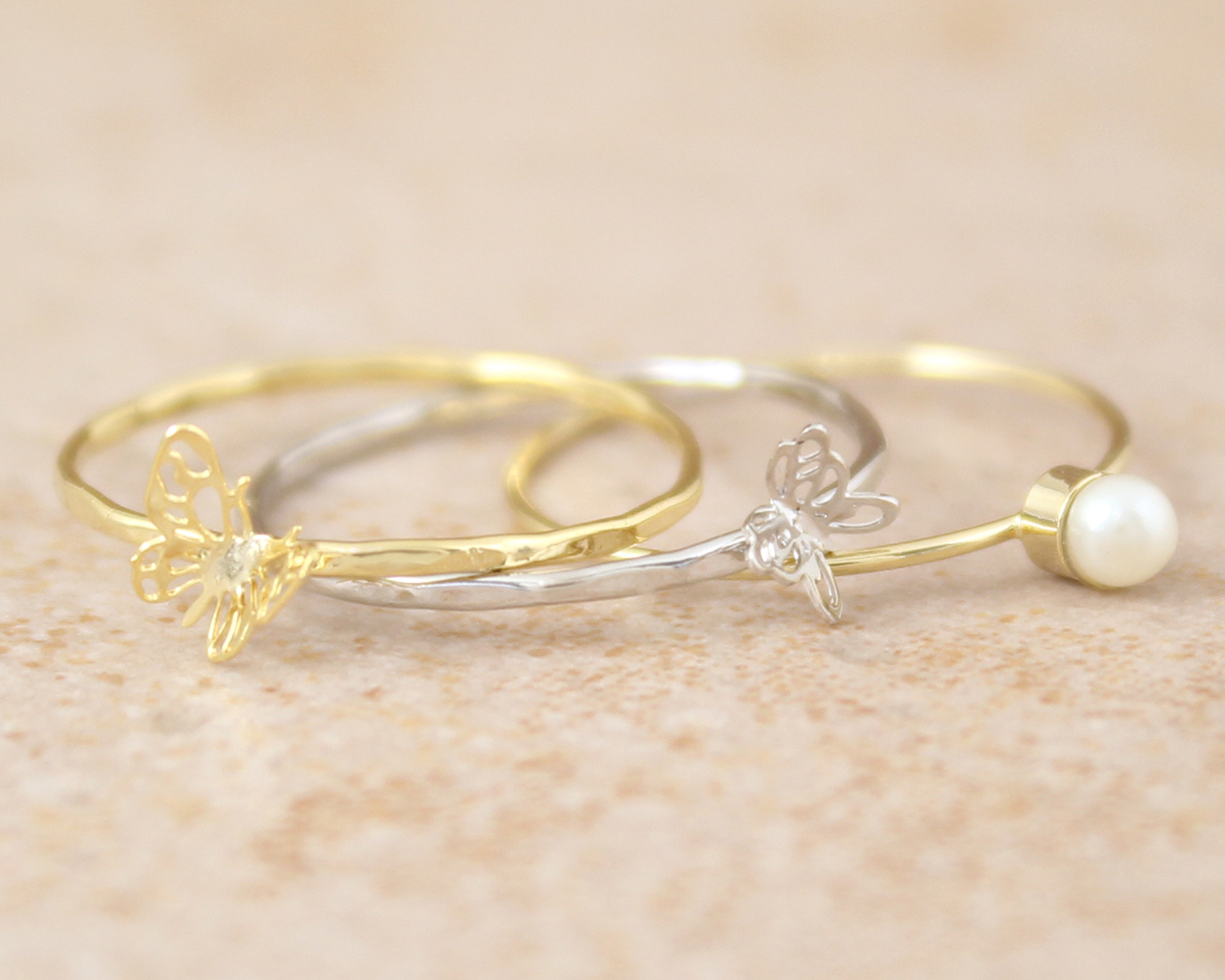 蝴蝶尾戒指SET (網站限定優惠)