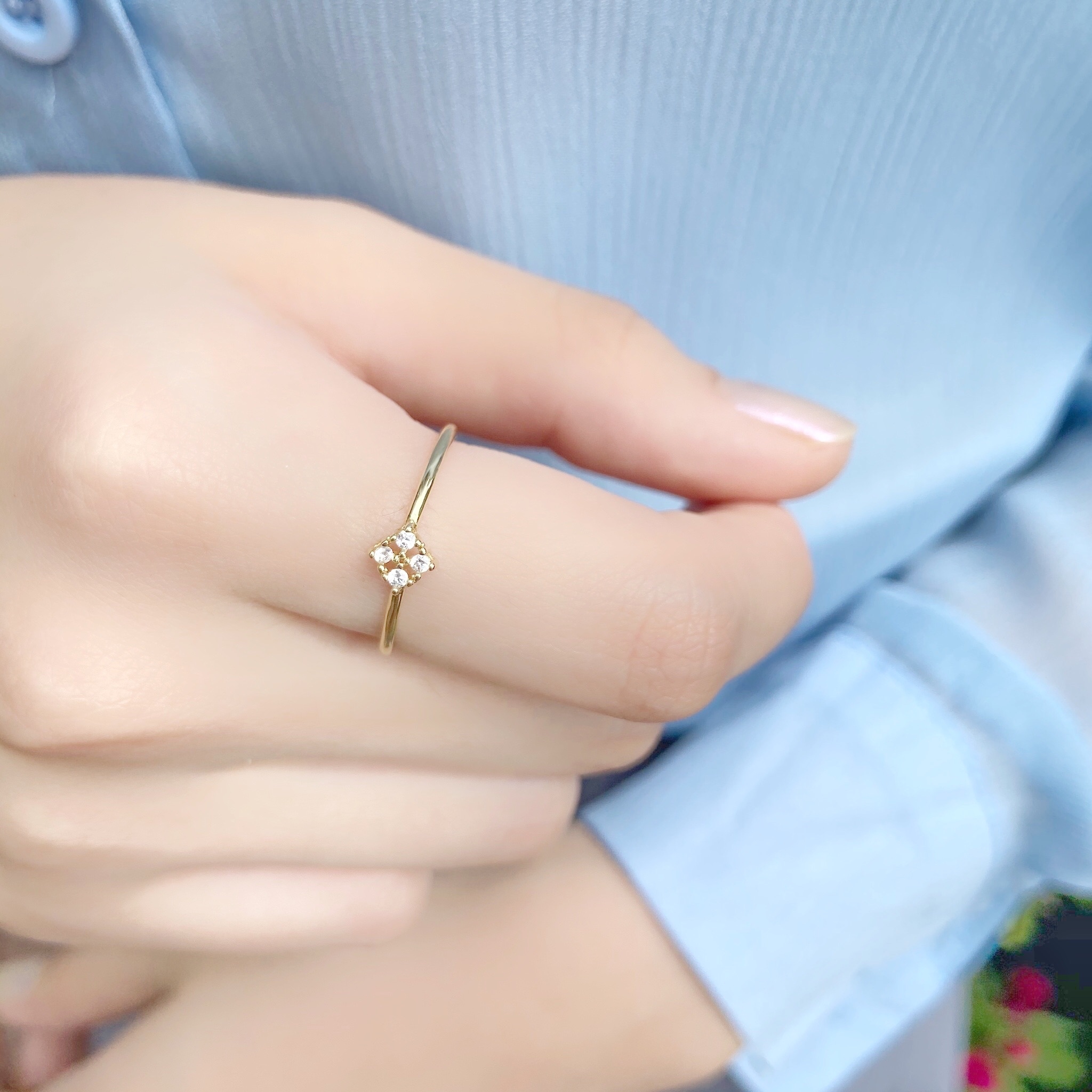 | 14k金 |  格子戒指 | RI0136 |