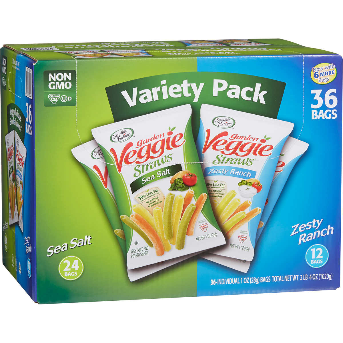 Sensible Portions Veggie Straws Variety Pack (1oz / 36p