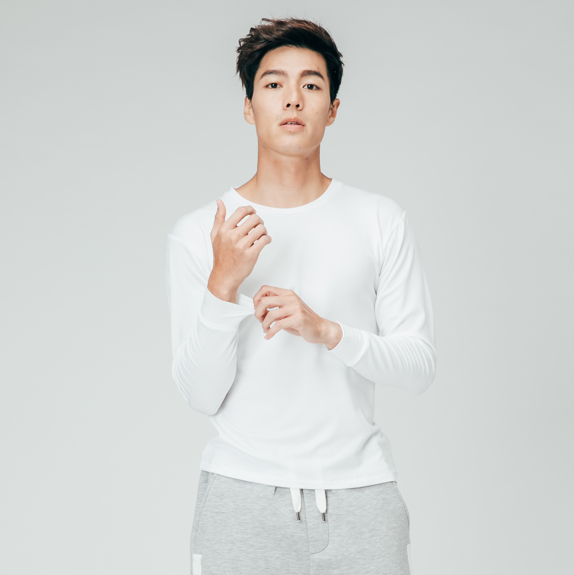 Thermal Underwear 薄暖衣 男細圓領