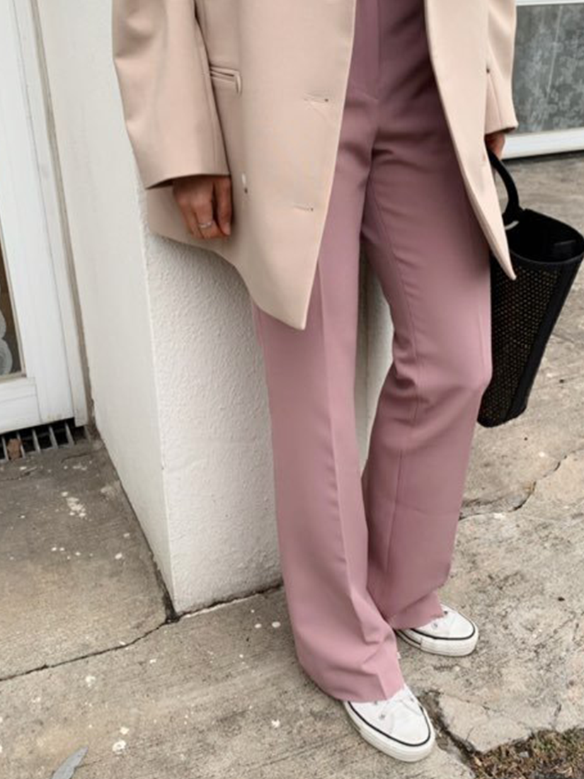 [現貨]百搭純色西裝褲 [ 2色 / S ]