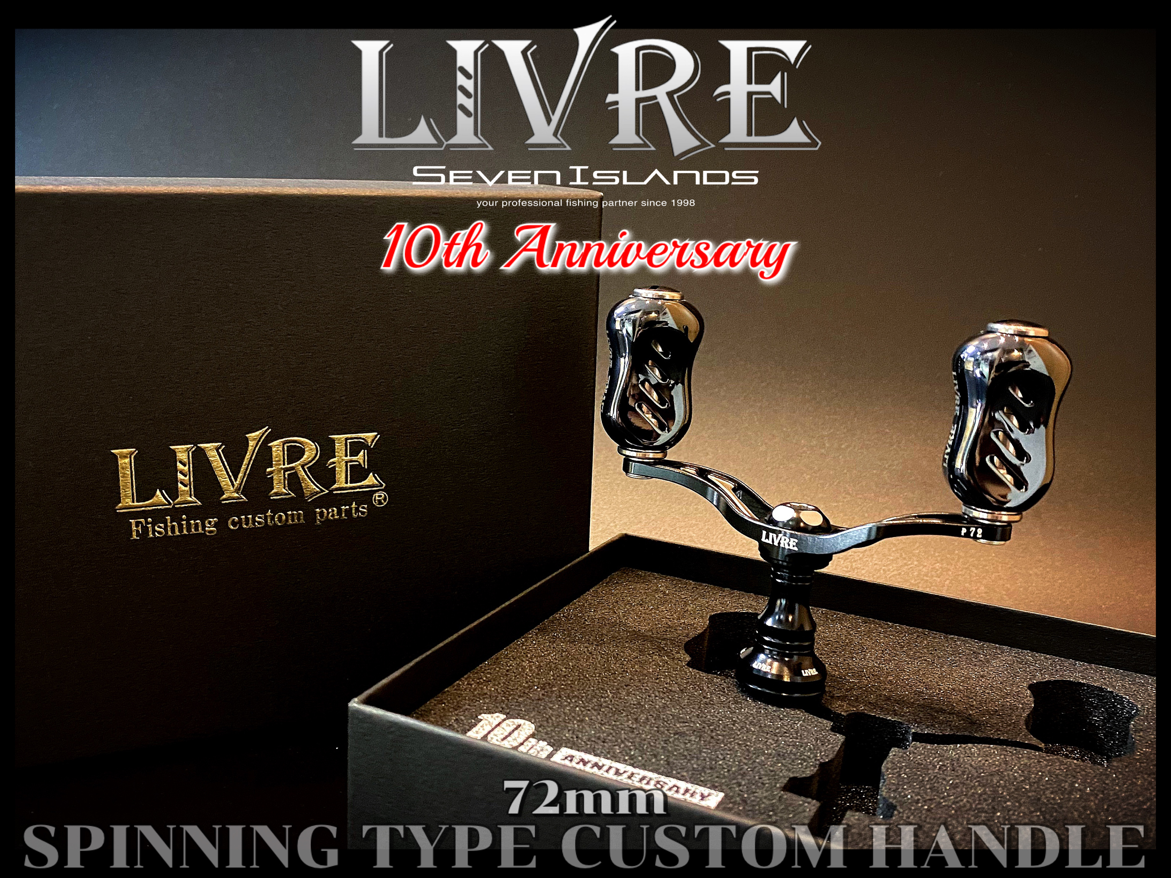 その他 LIVRE 10th SPINNING 100 TypeZ 15th ANNIVERSARY SPINNING TYPE CUSTOM HANDLE 100mm