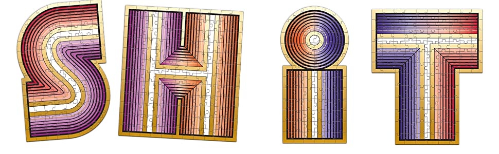 【KNOCK KNOCK】SHIT四個字母拼圖500片拼圖