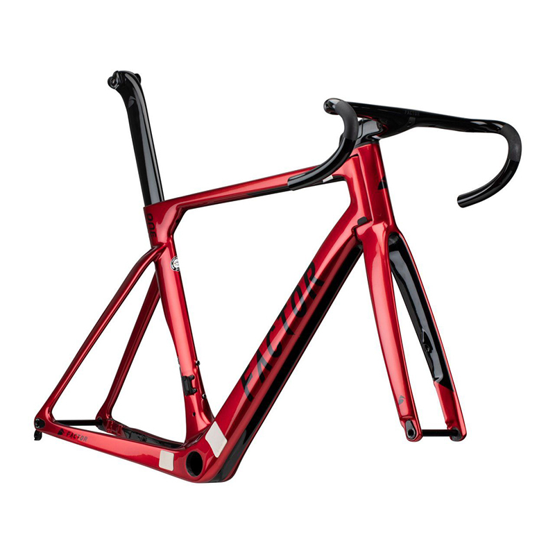 Factor ONE Road Frameset Crimson Red (With Barstem)