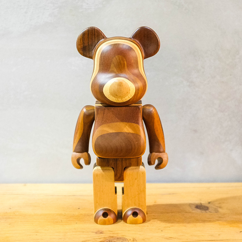 【車庫服飾】Bearbrick 400% Medicom Toy LAYERED WOOD 豬鼻子 木頭熊