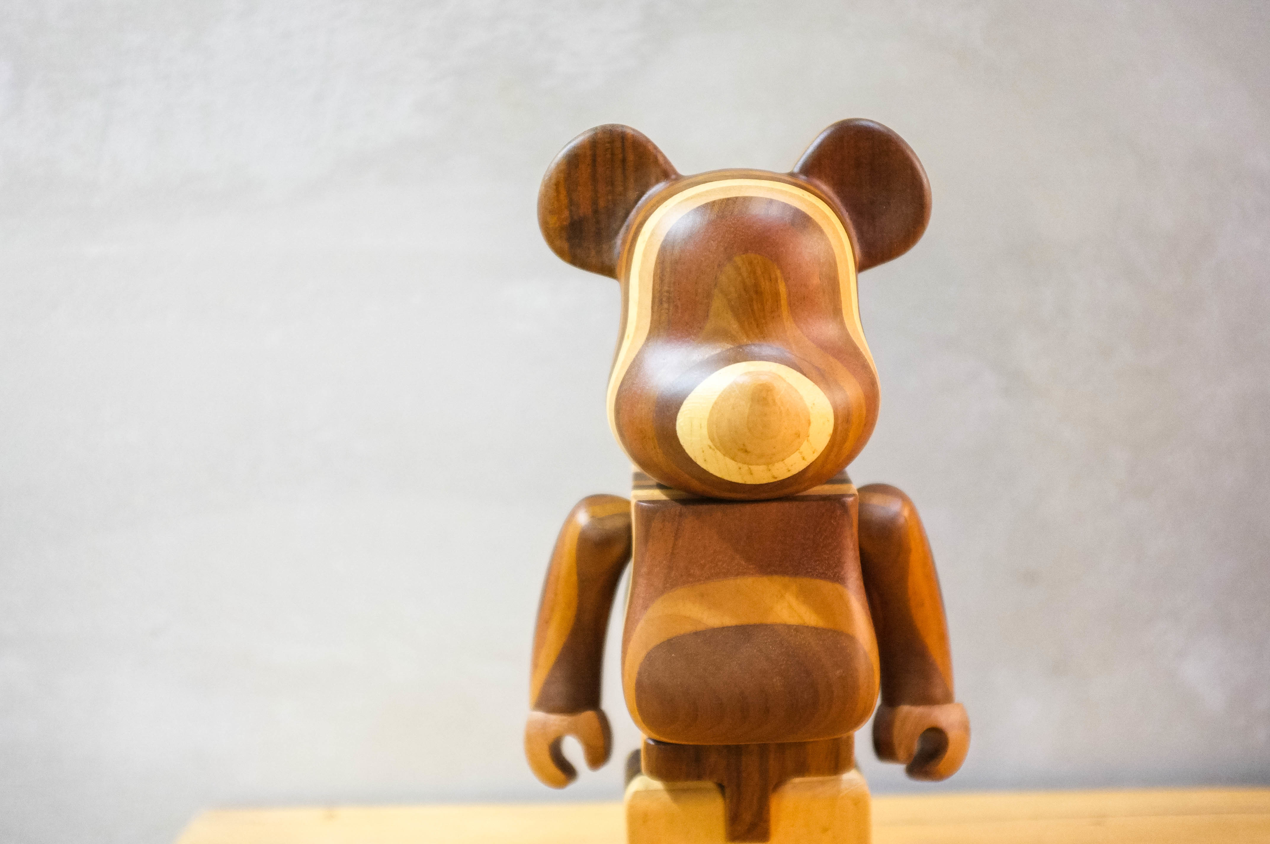 【車庫服飾】Bearbrick 400% Medicom Toy LAYERED WOOD 豬鼻子 木頭熊