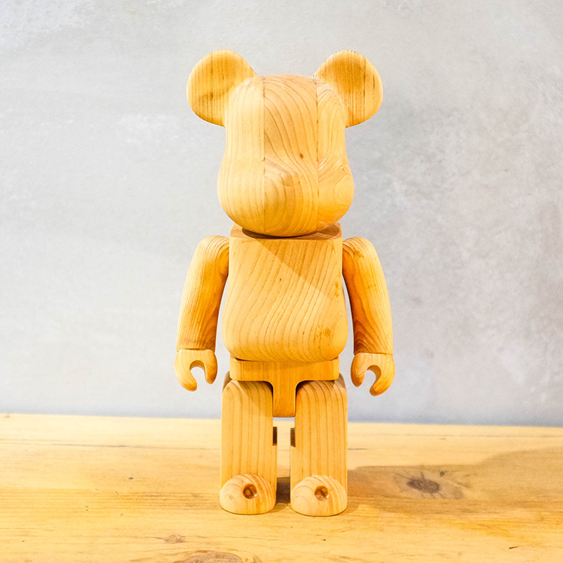【車庫服飾】Bearbrick 400% Medicom Toy Karimoku Hinoki Cypress淺木頭熊