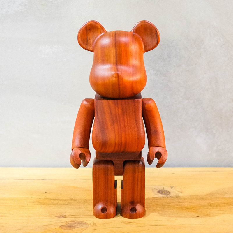 【車庫服飾】Bearbrick 400% Medicom Toy KARIMOKU PADAUK 紅木 木頭熊