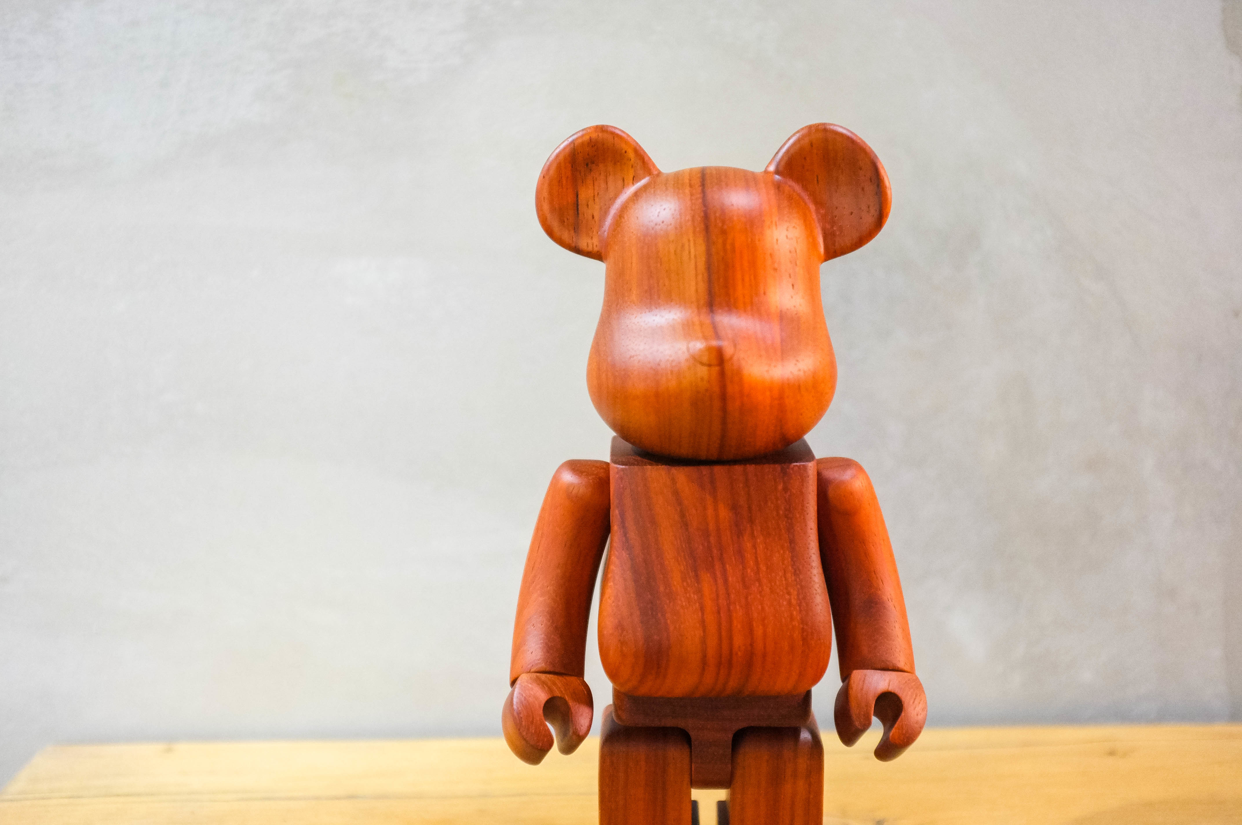 【車庫服飾】Bearbrick 400% Medicom Toy KARIMOKU PADAUK 紅木 木頭熊