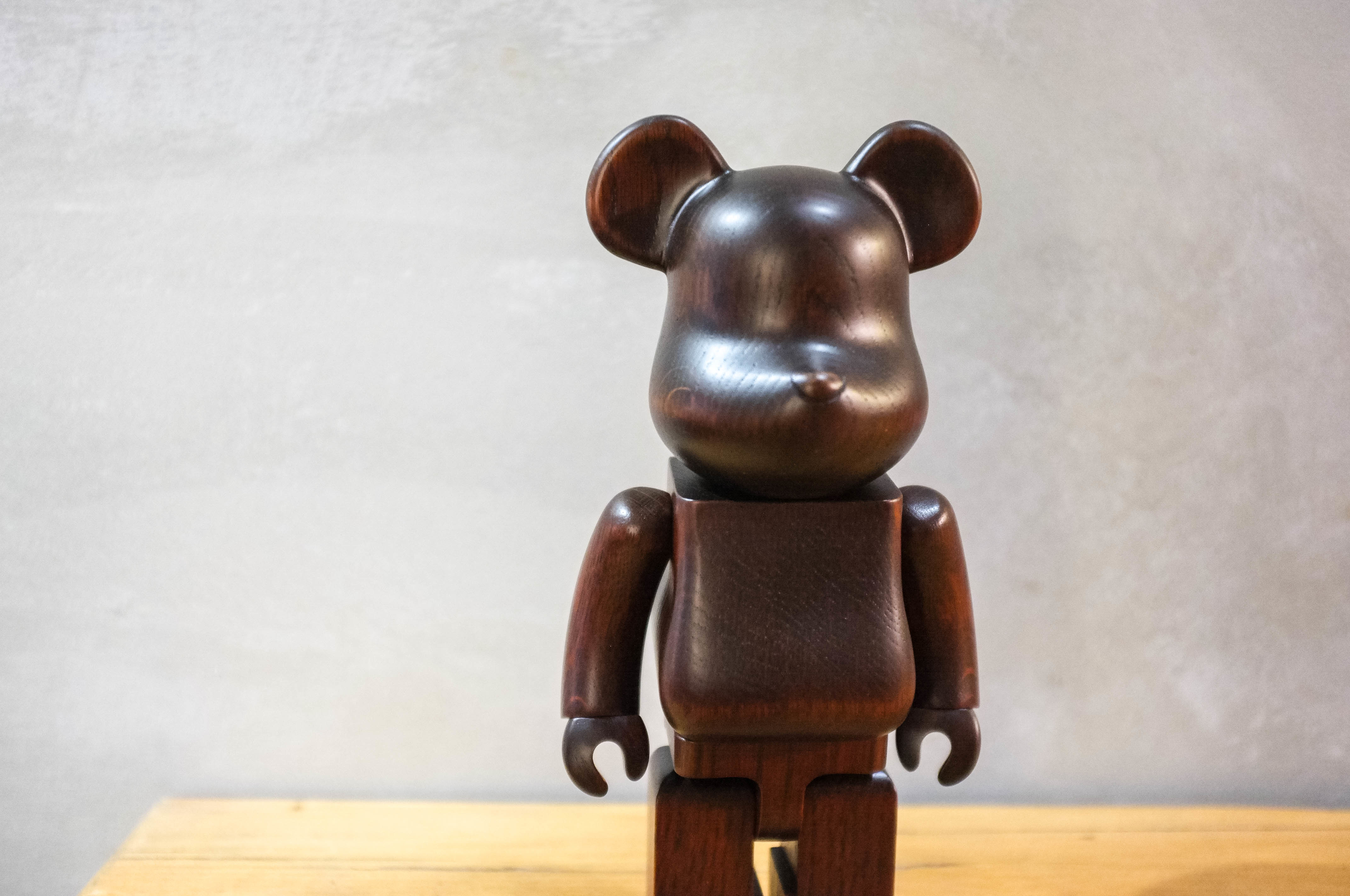 【車庫服飾】Bearbrick 400% Medicom Toy KARIMOKU ROSEWOOD PAINT木頭熊