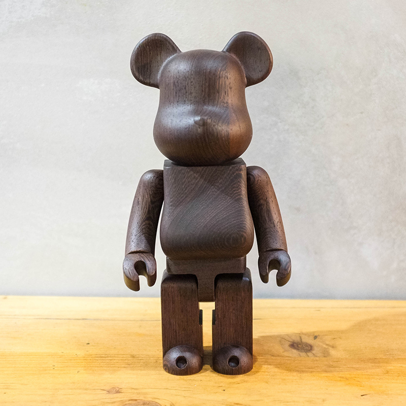【車庫服飾】Bearbrick 400% Medicom Toy Karimoku Wenge Wood 木頭熊