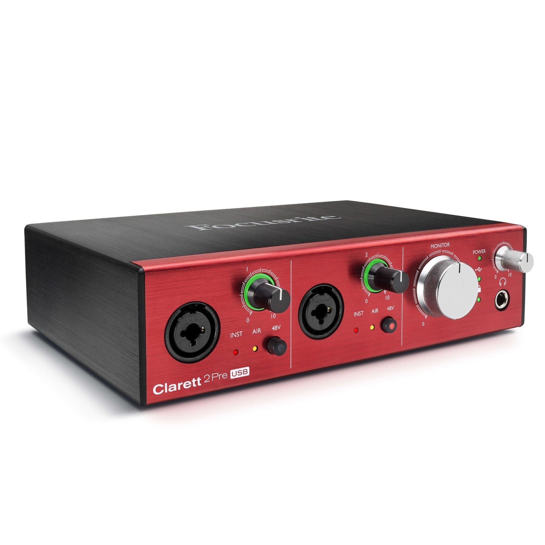 Focusrite CL2PREUSB Clarett 2Pre USB-10-進4出音頻接口(適用於PC和Mac)