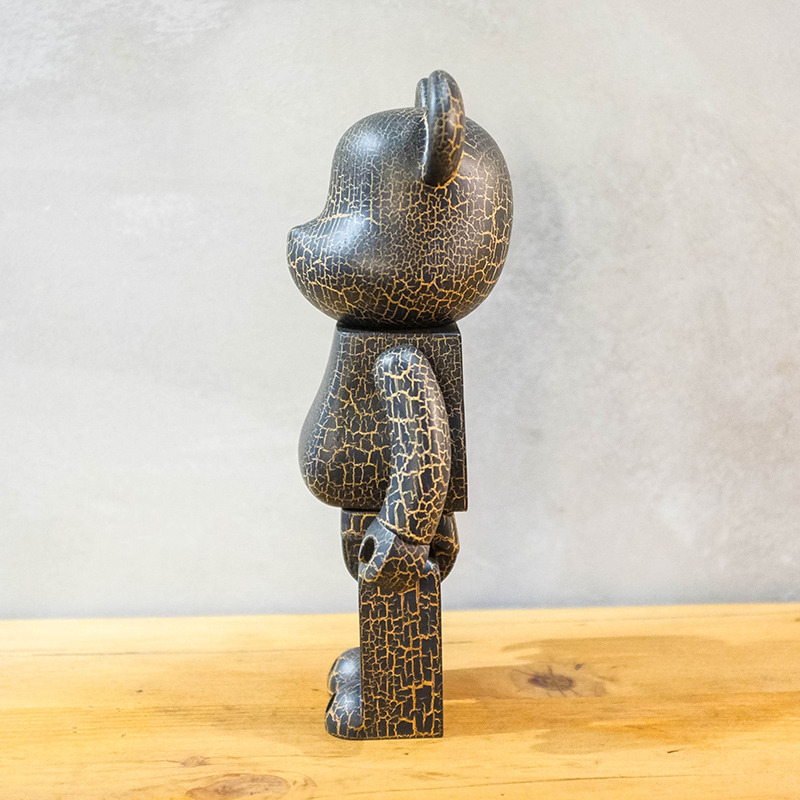 MEDICOM TOY - BE@RBRICK カリモク CRACK PAINT 400％ Medicom 400% Bearbrck ~ Karimoku Wood Be@rbrck Crack Paint
