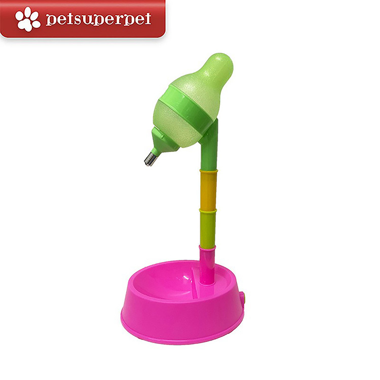 Dougez 自動寵物可調節飲水餵食器 - 粉紅色