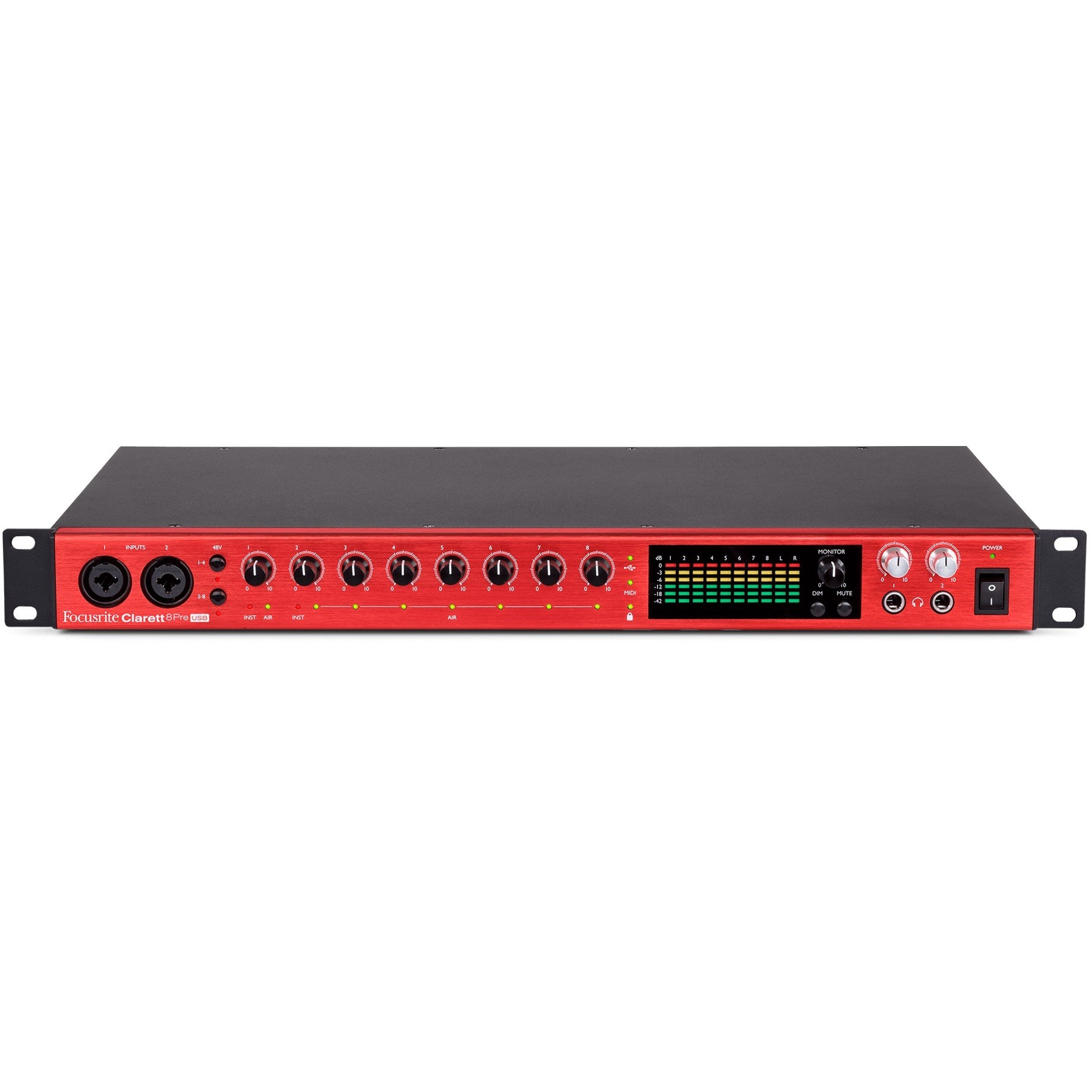 Focusrite CL8PREUSB Clarett 8Pre 18進20出音頻接口 (適用於PC和Mac)