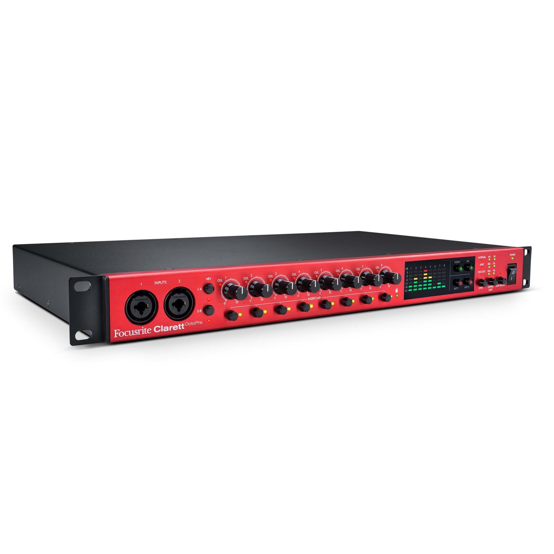 Focusrite CLOCTOPRE Clarett OctoPre八通道麥克風和AD / DA轉換器
