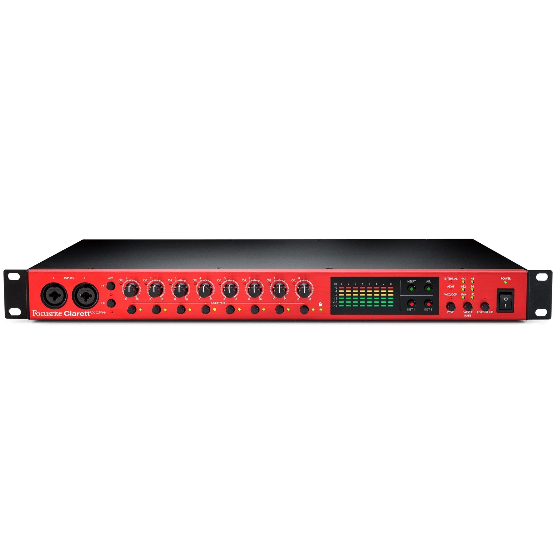 Focusrite CLOCTOPRE Clarett OctoPre八通道麥克風和AD / DA轉換器