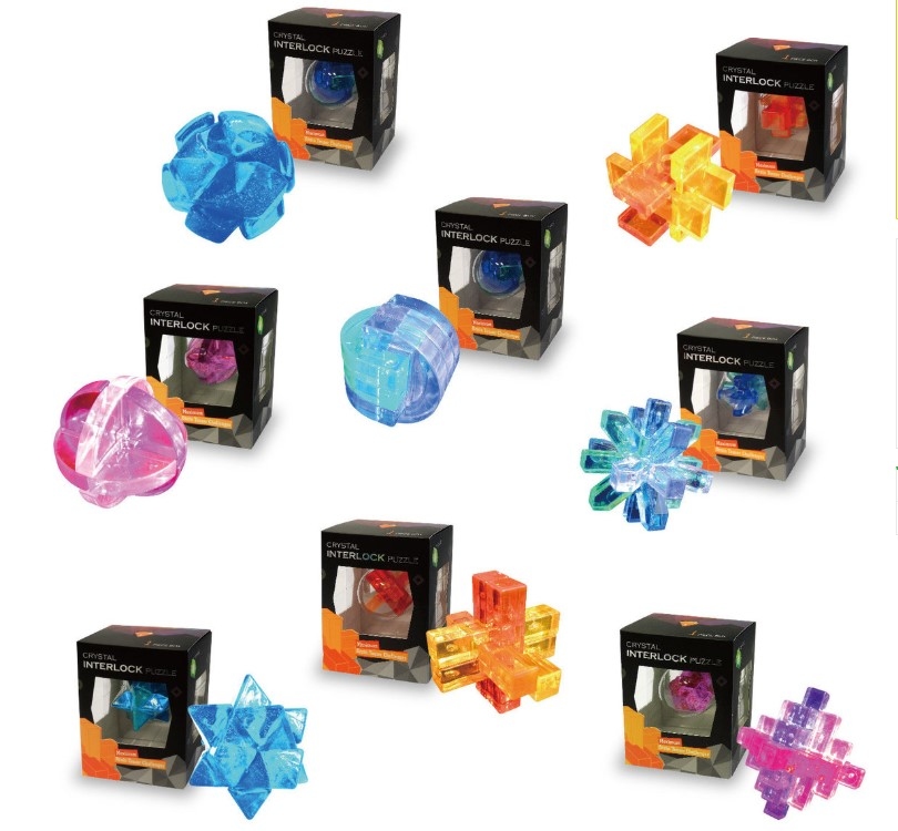 考智力系列 - 水晶孔明鎖 盒裝 |益智| 腦筋急轉彎