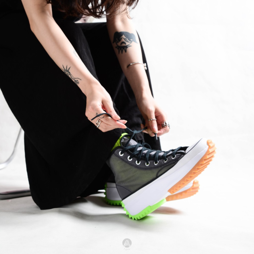 Converse Run Star Hike 黑色 白色 厚底 平民款 JW 167851C