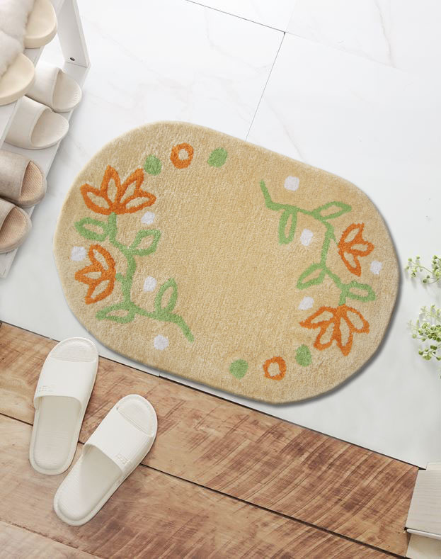 日系簡約立體刻花玄關墊(45x65cm)_典雅