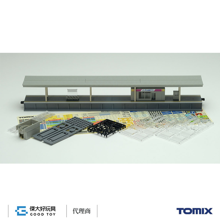 TOMIX 4277 建物 島式月台 (都市型)便利店 附照明 延長部