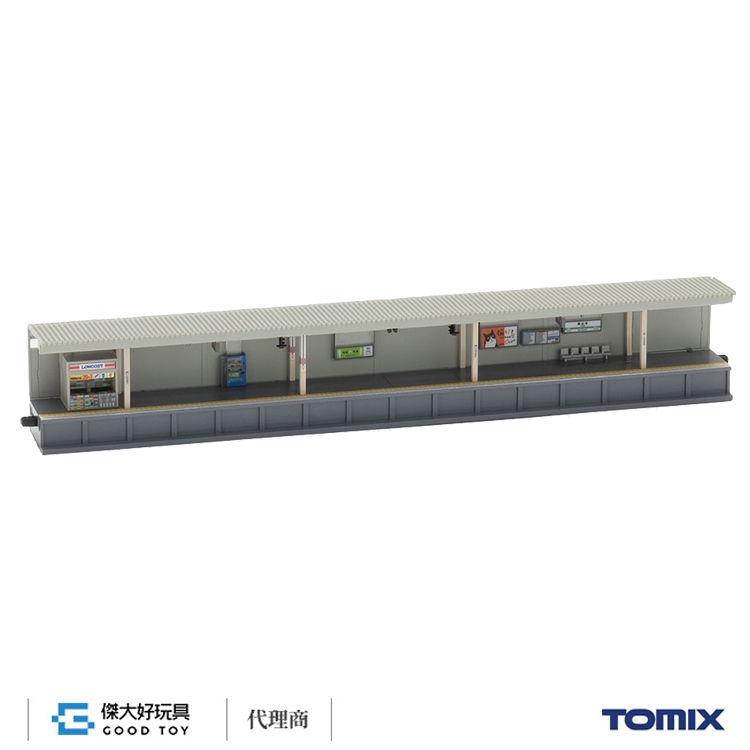 TOMIX 4288 建物 對向式月台 (都市型)小賣店 附照明 延長部