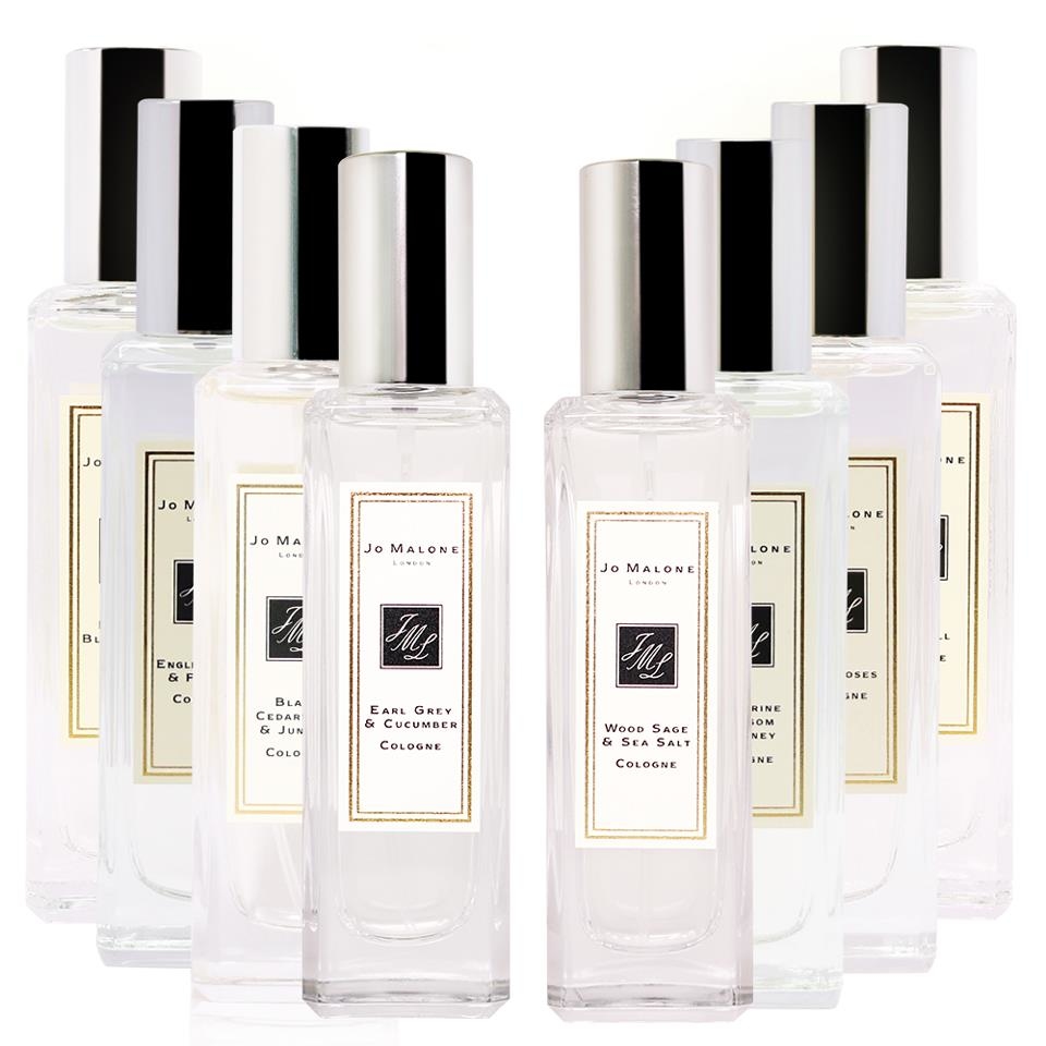 Jo Malone Cologne 30ml (Wild Bluebell/Wood Sage & Sea Salt/Earl Grey & Cucumber/Peony & Blush Suede/Blackberry & Bay/Amber & Lavender/Red Roses/orange & blossom)