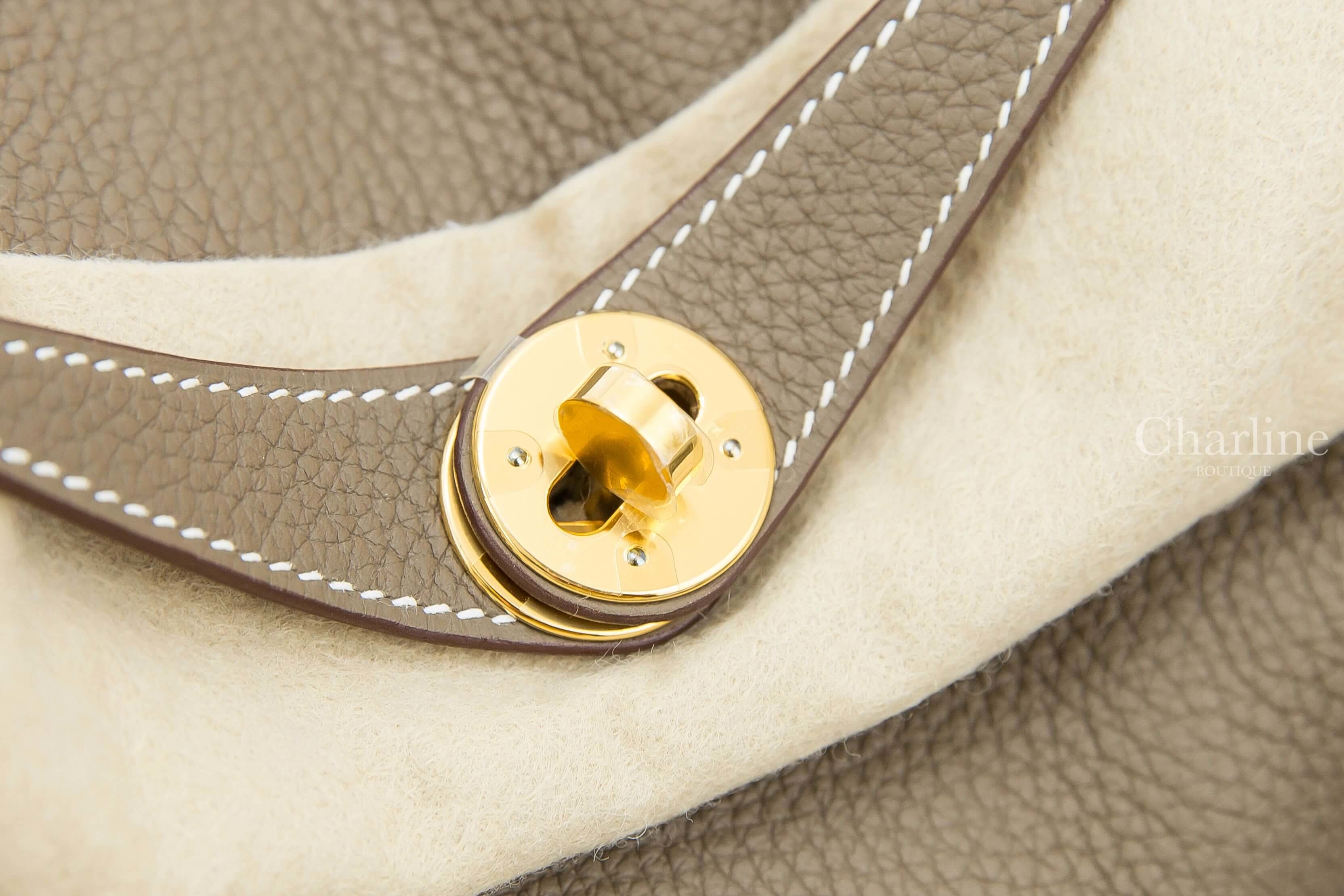 Hermès Lindy 26cm 18 Etoupe Taurillon Clemence 大象灰金釦