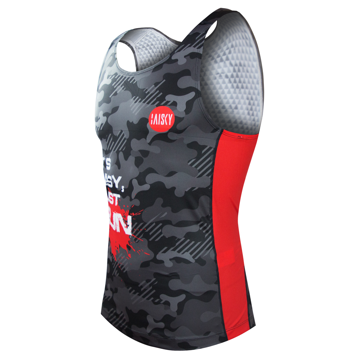 男款慢跑背心 It`s easy, Just run 紅