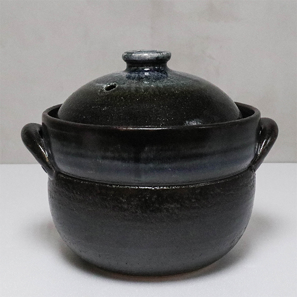 【萬古燒】瑠璃釉2合炊飯鍋