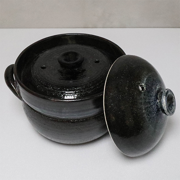 【萬古燒】瑠璃釉2合炊飯鍋